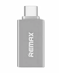 OTG-переходник Remax USB AF - USB Type C, OTG Silver (RE-OTG1/RA-OTG1)