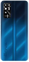 Задняя крышка корпуса Tecno Pova 2 со стеклом камеры, Original Power Blue