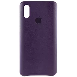 Чехол 1TOUCH AHIMSA PU Leather Case Logo (A) Apple iPhone XS Max Purple