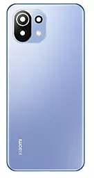 Задняя крышка корпуса Xiaomi Mi 11 Lite / Mi 11 Lite 5G / 11 Lite 5G NE со стеклом камеры Original Bubblegum Blue - фото Задняя крышка корпуса Xiaomi Mi 11 Lite / Mi 11 Lite 5G / 11 Lite 5G NE со стеклом камеры Original Bubblegum Blue