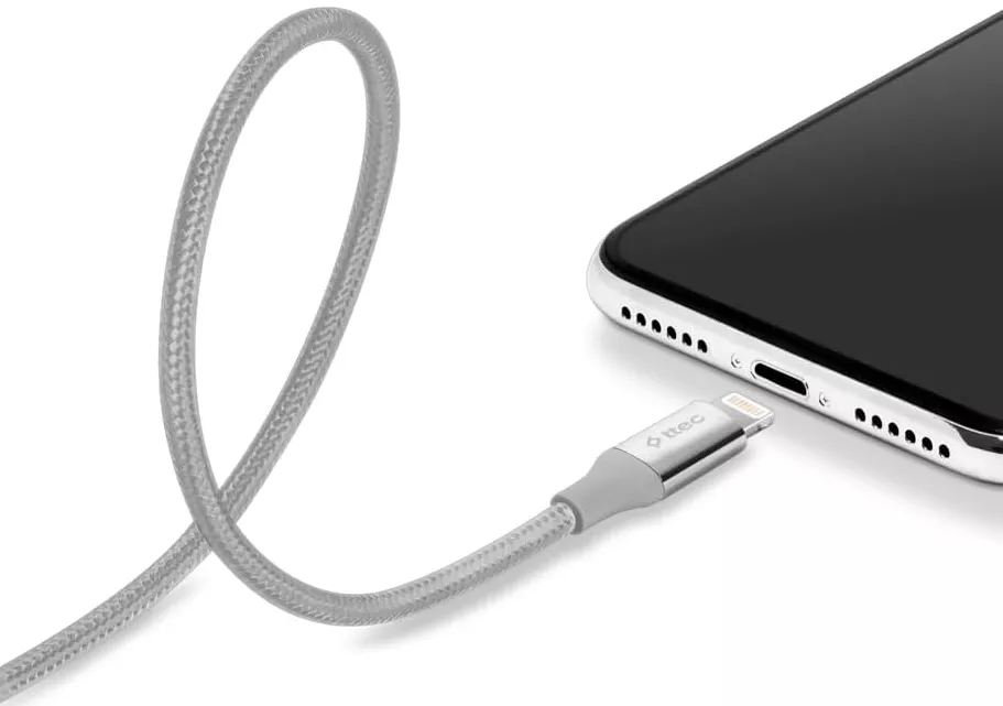 Кабель Ttec 2DK16UG USB-A - Lightning 10.5w 1.2м cable Space/Gray - фото 4