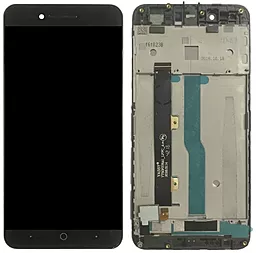 Дисплей ZTE Blade A610 (BA610T) с тачскрином и рамкой, Black - фото Дисплей ZTE Blade A610 (BA610T) с тачскрином и рамкой, Black