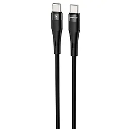 Кабель Proove Light Silicone Plus USB Type-C - Type-C 60w 3a 1м PD cable Black (CCLS60002201) - фото Кабель Proove Light Silicone Plus USB Type-C - Type-C 60w 3a 1м PD cable Black (CCLS60002201)