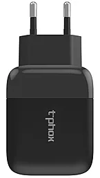 Мережевий зарядний пристрій з швидкою зарядкою T-PHOX Coco USB Type-C PD 18W QC3.0 Black