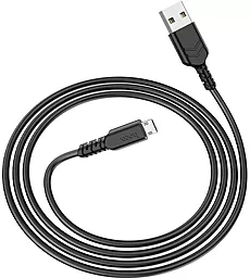 Кабель Hoco X62 Fortune USB-A - micro USB 12w 2.4a 1м cable Black - мініатюра 3 Кабель Hoco X62 Fortune USB-A - micro USB 12w 2.4a 1м cable Black - мініатюра 3