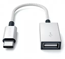 OTG-переходник Satechi Type-C to Type-A Cabled Adapter Silver (ST-TCCAS) - миниатюра 2