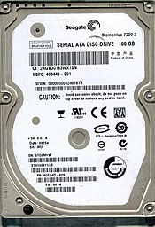 Жесткий диск для ноутбука Seagate Momentus 7200.3 160 GB 2.5 (ST9160411AS)