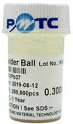 BGA шарики PPD №15 0.3 мм 250.000 шт в пластиковой емкости