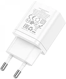 Мережевий зарядний пристрій Hoco N25 Maker 10.5W 2.1A 2xUSB-A + mircoUSB Cable White - мініатюра 4