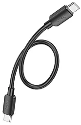 Кабель Hoco X96 Hyper USB Type-C - Type-C 60w 3a 0.25м PD cable Black - мініатюра 3 Кабель Hoco X96 Hyper USB Type-C - Type-C 60w 3a 0.25м PD cable Black - мініатюра 3