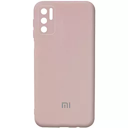 Чехол Epik Silicone Cover Full Camera (AA) для Xiaomi Redmi Note 10 5G, Poco M3 Pro Розовый / Pink Sand