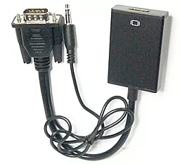 Видео переходник (адаптер) 1TOUCH VGA - HDMI + аудио - миниатюра 3