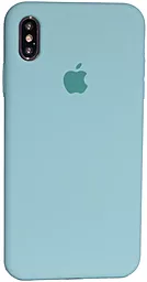 Чехол Silicone Case Full для Apple iPhone XS Max Blueberry - фото Чехол Silicone Case Full для Apple iPhone XS Max Blueberry