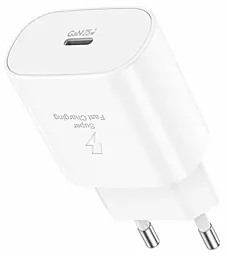 Сетевое зарядное устройство Foneng EU51 25w PD USB-C fast charger white - фото Сетевое зарядное устройство Foneng EU51 25w PD USB-C fast charger white