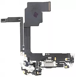 Нижний шлейф Apple iPhone 15 Pro c разъемом зарядки, с микрофоном Original - снят с телефона Natural Titanium - фото Нижний шлейф Apple iPhone 15 Pro c разъемом зарядки, с микрофоном Original - снят с телефона Natural Titanium