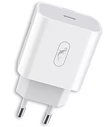 Сетевое зарядное устройство с быстрой зарядкой SkyDolphin SC18E 18w PD USB-C fast charger white (MZP-000155) - фото Сетевое зарядное устройство с быстрой зарядкой SkyDolphin SC18E 18w PD USB-C fast charger white (MZP-000155)