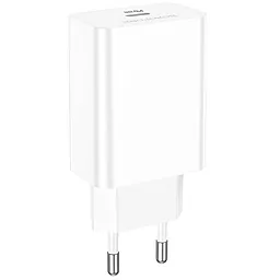 Сетевое зарядное устройство Borofone BA21A Pro 20w PD USB-C ports charger white - фото Сетевое зарядное устройство Borofone BA21A Pro 20w PD USB-C ports charger white