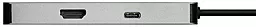 Мультипортовый USB Type-C хаб Grand-X HDMI/3хUSB/TypeC/CR (SG-512) Silver - миниатюра 4