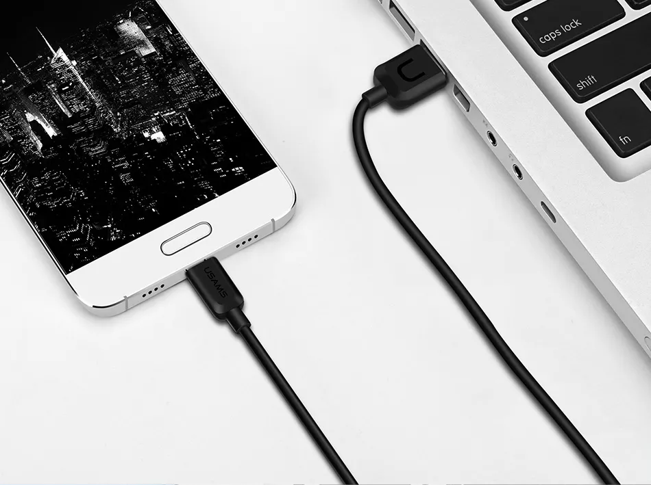 Кабель Usams U-Turn Series USB-A - Lightning 12w 2.4a 1м cable Black (US-SJ097) - фото 2