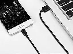 Кабель Usams U-Turn Series USB-A - Lightning 12w 2.4a 1м cable Black (US-SJ097) - мініатюра 2 Кабель Usams U-Turn Series USB-A - Lightning 12w 2.4a 1м cable Black (US-SJ097) - мініатюра 2