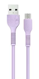 Кабель ACCLAB USB-A - micro USB 12w 2.4a 1.2м cable Purple (AL-CBCOLOR-M1PP) - фото Кабель ACCLAB USB-A - micro USB 12w 2.4a 1.2м cable Purple (AL-CBCOLOR-M1PP)