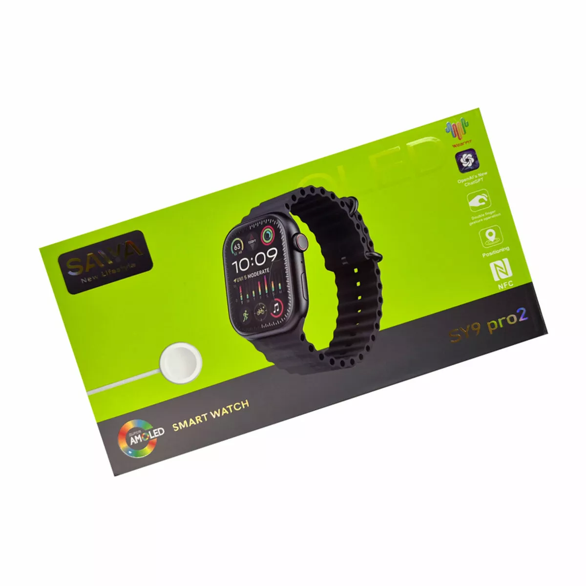 Смарт-годинник Saiya SY9 PRO2 Amoled+IP67 Silver - фото 4