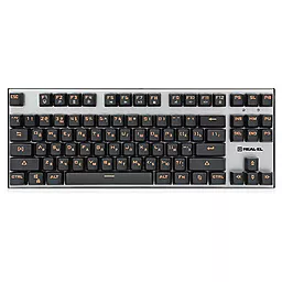 Клавіатура REAL-EL (M07) Black-silver - фото Клавіатура REAL-EL (M07) Black-silver