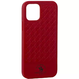 Чехол Santa Barbara Polo and Racquet Club Ravel Leather Apple iPhone 13 Pro Garnet Red