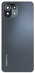 Задняя крышка корпуса Xiaomi Mi 11 Lite / Mi 11 Lite 5G / 11 Lite 5G NE со стеклом камеры Boba Black