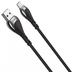 Кабель XO NB218 Anti-Breakage Silicone USB-A - micro USB 12w 2.4a 1м cable Black - фото Кабель XO NB218 Anti-Breakage Silicone USB-A - micro USB 12w 2.4a 1м cable Black