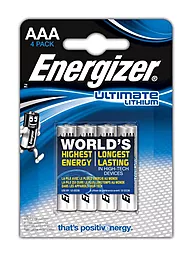 Батарейки Energizer AAA/LR03 Ultimate Lithium BL 4шт