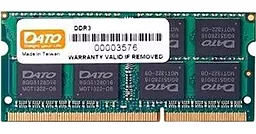 Оперативная память для ноутбука Dato 8 GB SO-DIMM DDR3 1600 MHz (DT8G3DSDLD16)