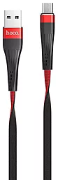 Кабель Hoco U39 Slender USB-A - micro USB 12w 2.4a 1.2м cable Red/Black - фото Кабель Hoco U39 Slender USB-A - micro USB 12w 2.4a 1.2м cable Red/Black