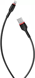 Кабель XO NB-P171 USB-A - Lightning 12w 2.4a 1м cable Black - фото Кабель XO NB-P171 USB-A - Lightning 12w 2.4a 1м cable Black
