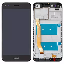 Дисплей Huawei Y6 Pro 2017, P9 Lite mini, Nova Lite 2017, Enjoy 7 (SLA-L02, SLA-L22, SLA-L03, SLA-L23) з тачскріном і рамкою, Black