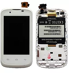 Дисплей Prestigio MultiPhone 3540 Duo с тачскрином и рамкой, White - фото Дисплей Prestigio MultiPhone 3540 Duo с тачскрином и рамкой, White
