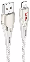 Кабель Hoco U133 USB-A - Lightning 12w 2.4a 1.2м cable Gray - фото Кабель Hoco U133 USB-A - Lightning 12w 2.4a 1.2м cable Gray