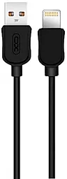 Кабель XO NB41 Core USB-A - Lightning 12w 2.4a 1м cable Black - фото Кабель XO NB41 Core USB-A - Lightning 12w 2.4a 1м cable Black