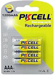 Аккумулятор PKCELL Rechargeable AAA / HR03 1200mAh NiMH 4шт (PC/AAA1200-4B)