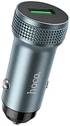 Автомобильное зарядное устройство Hoco Z49A 18w QC3.0 car charger grey - фото Автомобильное зарядное устройство Hoco Z49A 18w QC3.0 car charger grey