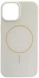 {"ru": "Чехол", "uk": "Чохол"} Silicone Case Full Fine Ring MagSafe для Apple iPhone 15  White