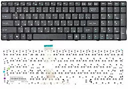 Клавіатура для ноутбуку MSI A6200 A6205 CX620MX GE620 CR650 GX660 GX680 GT660 GT680 GT683 GE700 MS-16F21 MS-16F3 MS-16GB MS-16GA MS-16GC MS-16GD MS-16GF MS-16GH  чорна