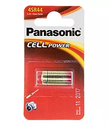 Батарейки Panasonic 4SR 44EL (4SR-44EL/1B) 1 шт. - фото Батарейки Panasonic 4SR 44EL (4SR-44EL/1B) 1 шт.