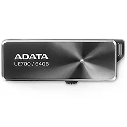 Флешка ADATA UE700 64Gb (AUE700-64G-CBK) Black - фото Флешка ADATA UE700 64Gb (AUE700-64G-CBK) Black