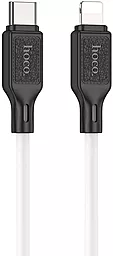 Кабель Hoco X90 Cool Silicone USB Type-C - Lightning 20w 3a 1м PD сable White - фото Кабель Hoco X90 Cool Silicone USB Type-C - Lightning 20w 3a 1м PD сable White