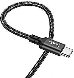 Кабель Hoco X14 Double Speed USB Type-C - Type-C 60w 3a 1м PD cable Black - миниатюра 3 Кабель Hoco X14 Double Speed USB Type-C - Type-C 60w 3a 1м PD cable Black - миниатюра 3