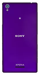 Задняя крышка корпуса Sony Xperia T3 D5102 со стеклом камеры Original Purple