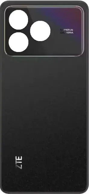 Задняя крышка корпуса ZTE Blade A36 со стеклом камеры (Big) Black - фото 1
