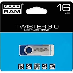 Флешка GooDRam 16GB Twister USB 2.0 (UTS2-0160B0R11) Blue - миниатюра 3