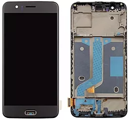 Дисплей OnePlus 5 (A5000) с тачскрином и рамкой, (OLED), Black - фото Дисплей OnePlus 5 (A5000) с тачскрином и рамкой, (OLED), Black